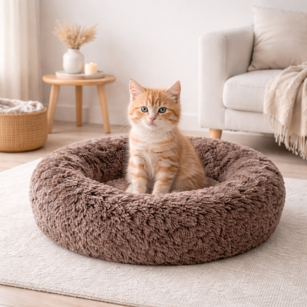 Panier pour chat douillet