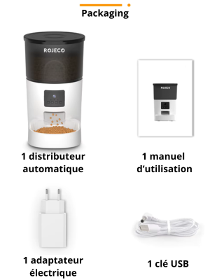 Distributeur automatique de croquettes connecté