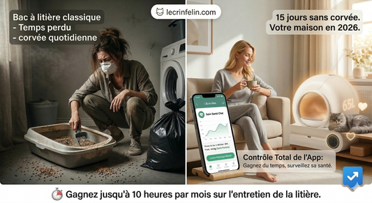 bac à litière autonettoyant 