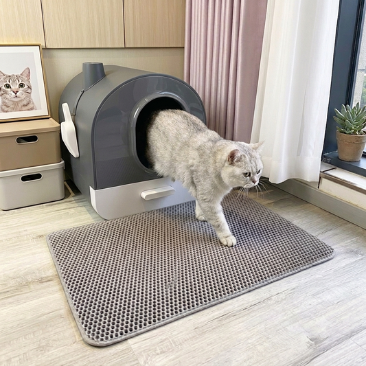 Tapis de litière pour chat