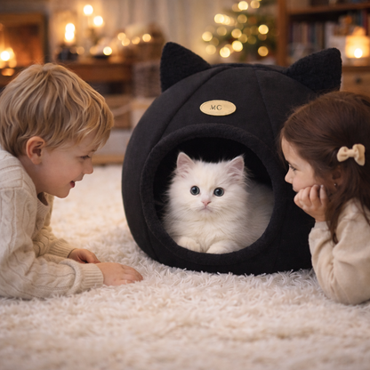 Niche pour Chat Réversible en Panier