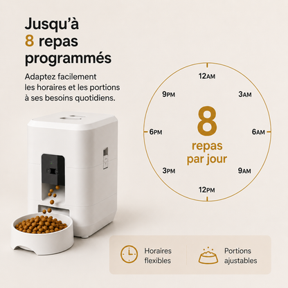distributeur de croquettes automatique 