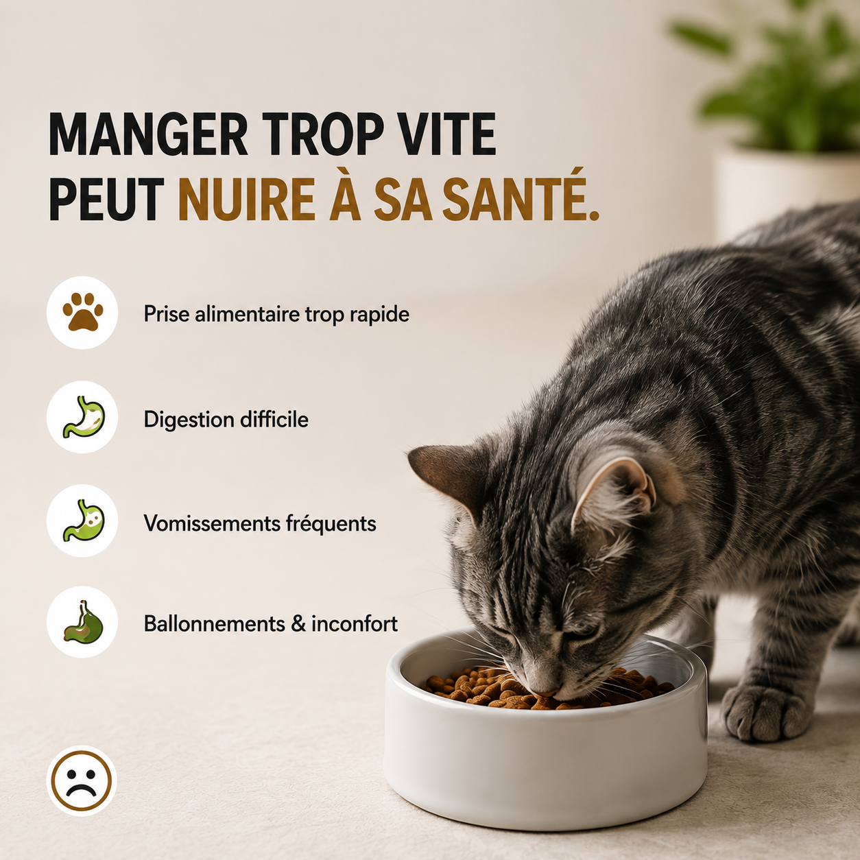 gamelle anti glouton pour chat
