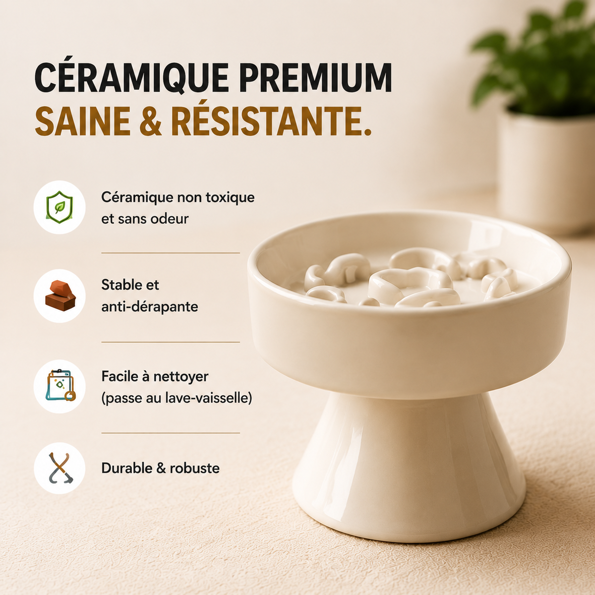 gamelle anti glouton pour chat