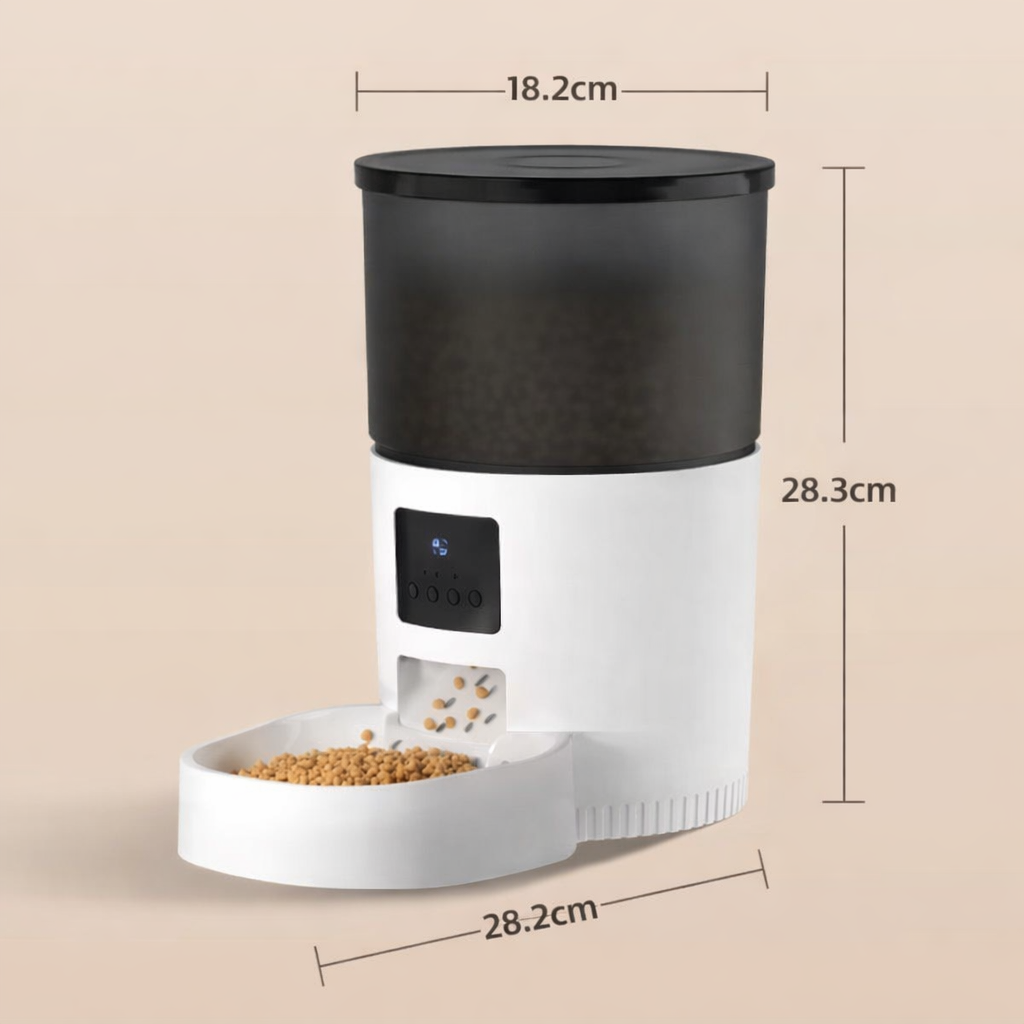 Distributeur automatique de croquettes connecté  avec camera et micro pour chat