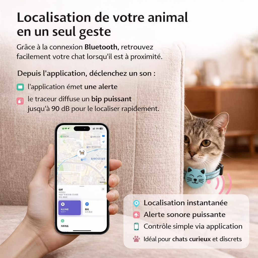 Collier pour chat AirTag
