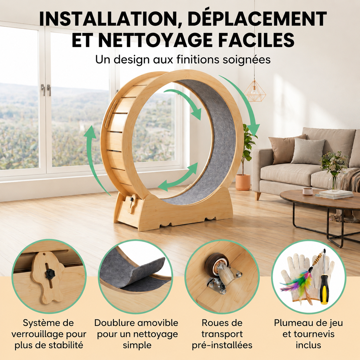 roue pour chat