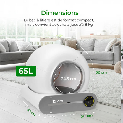 bac a litière autonettoyant