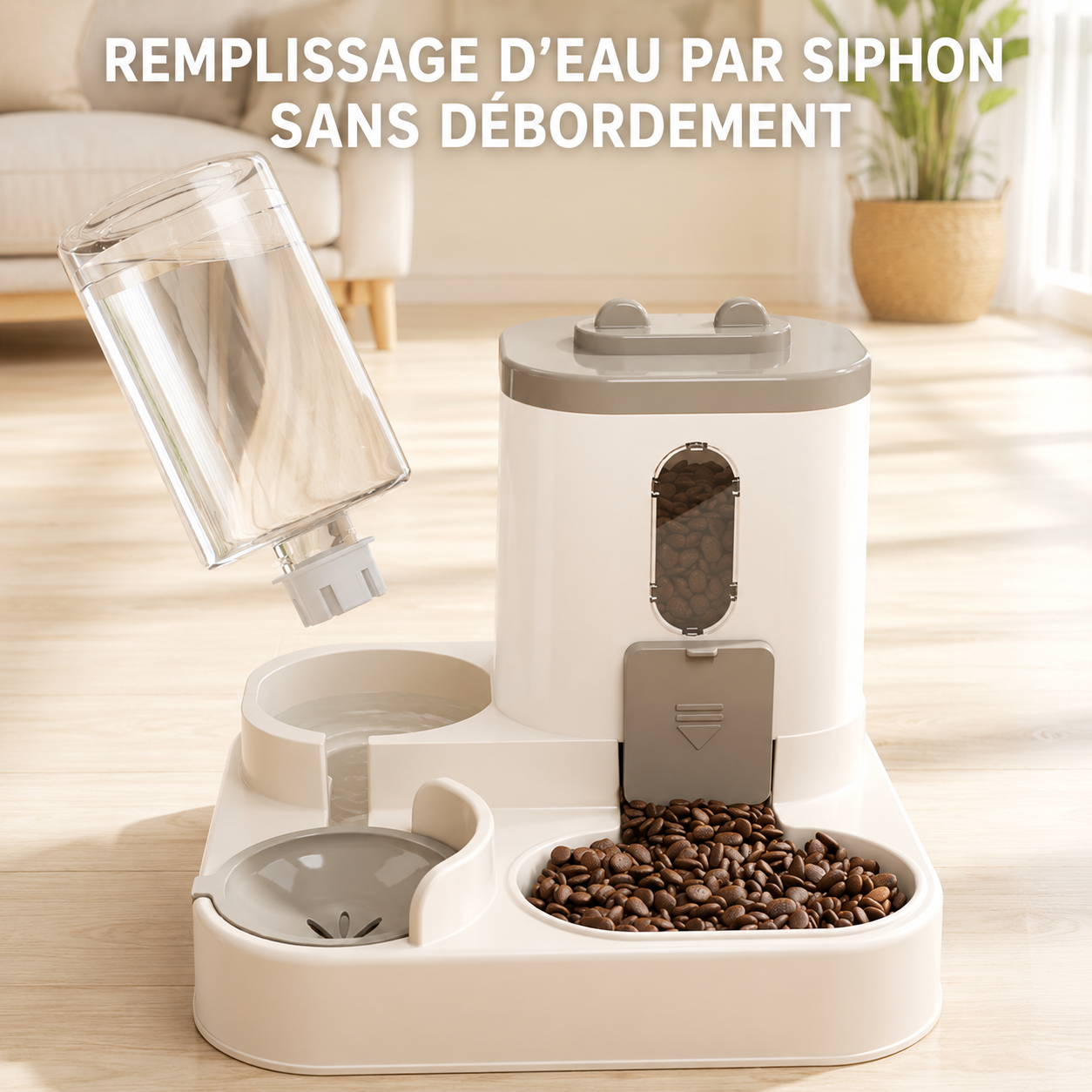 distributeur de croquettes pour chat