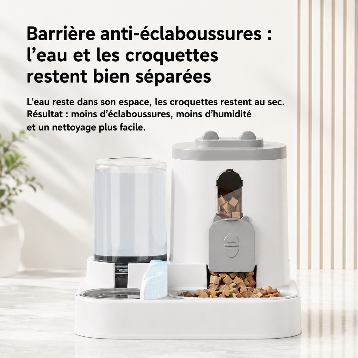 distributeur de croquettes pour chat