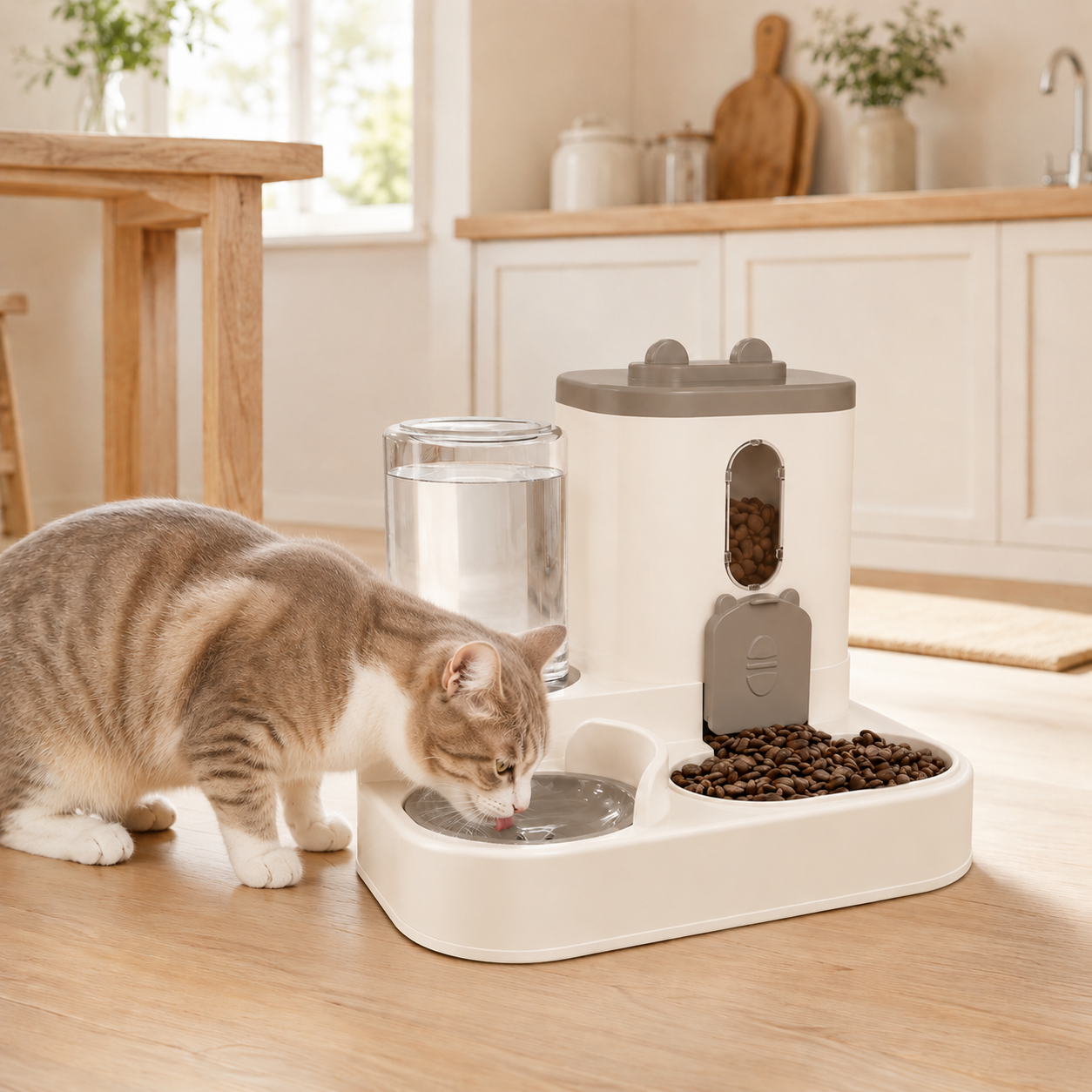 distributeur de croquettes pour chat