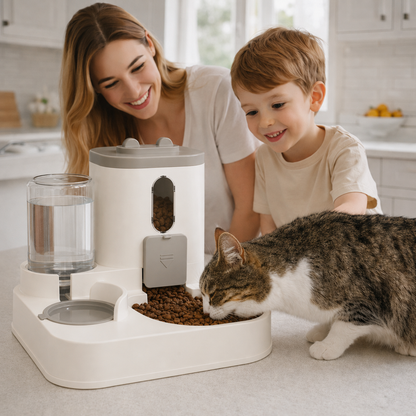 distributeur de croquettes pour chat