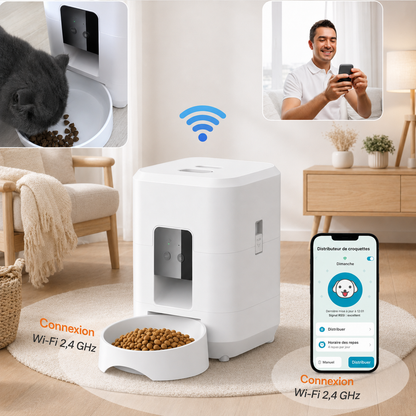 Distributeur de croquettes intelligent