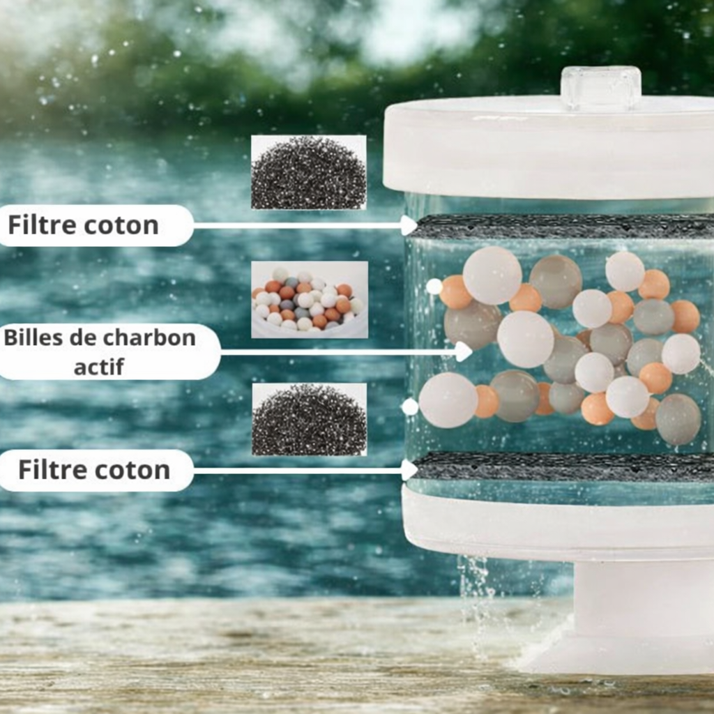 Fontaine à eau céramique pour chat Oasis