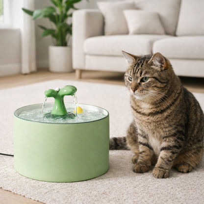 fontaine à eau pour chat en céramique