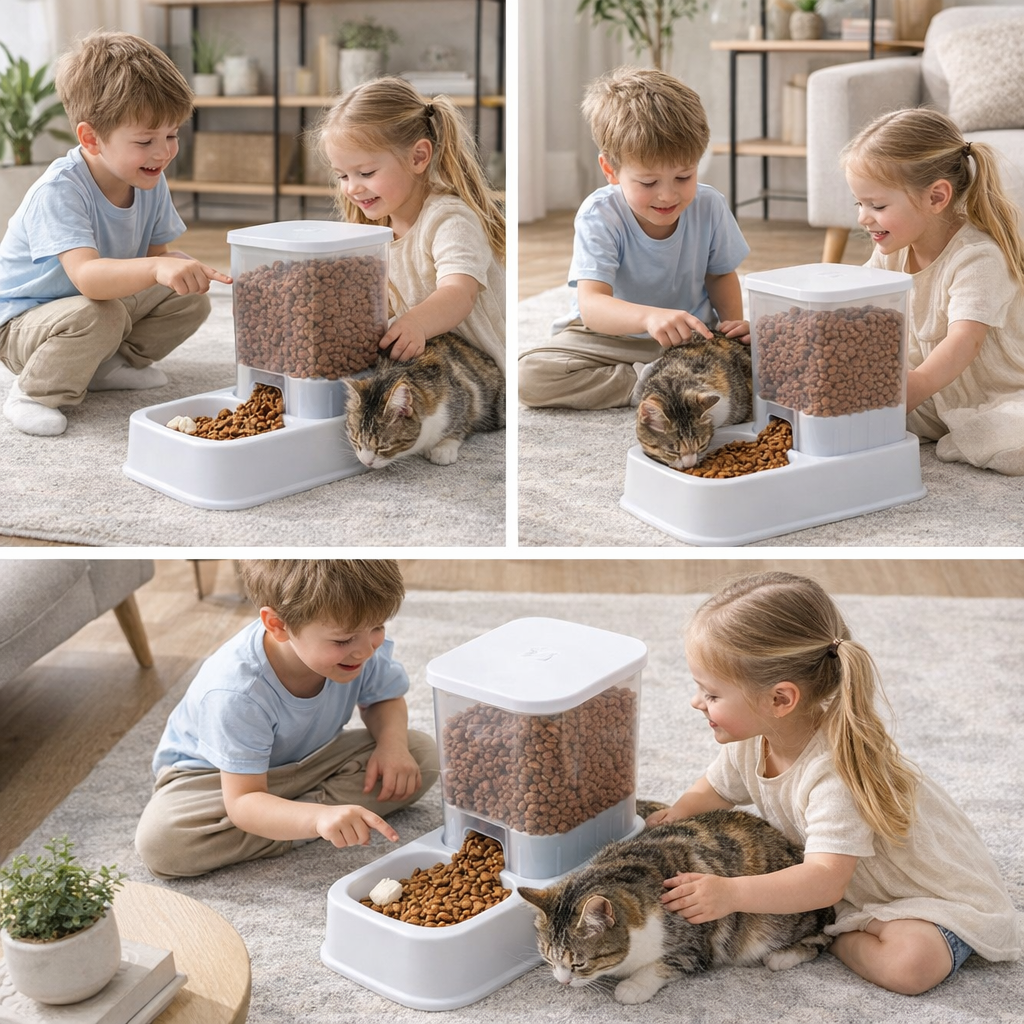 Distributeur de croquettes - 2 coloris