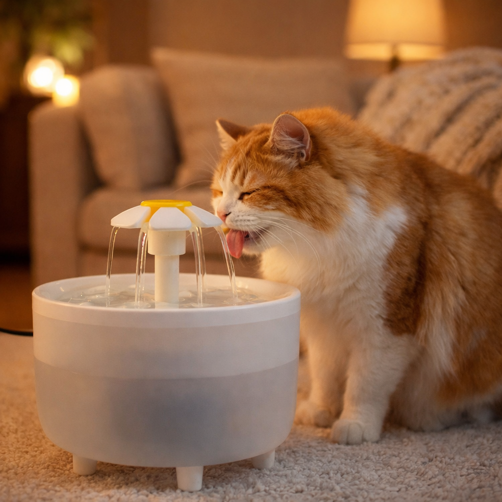 Fontaine à eau automatique pour chat