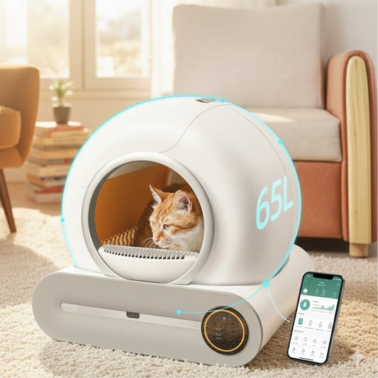 Bac à litière autonettoyant